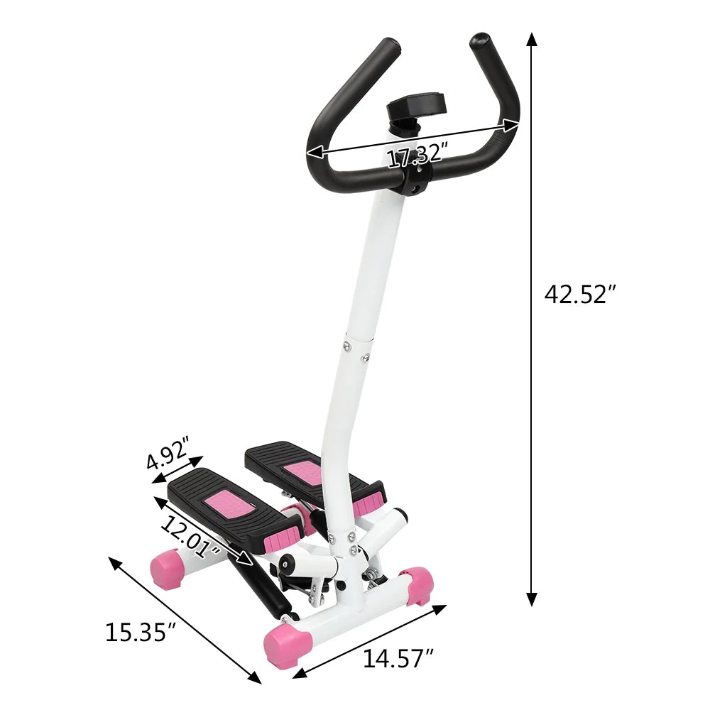Mini Paso Aeróbico, Máquina De Fitness Con Asa, Rosa