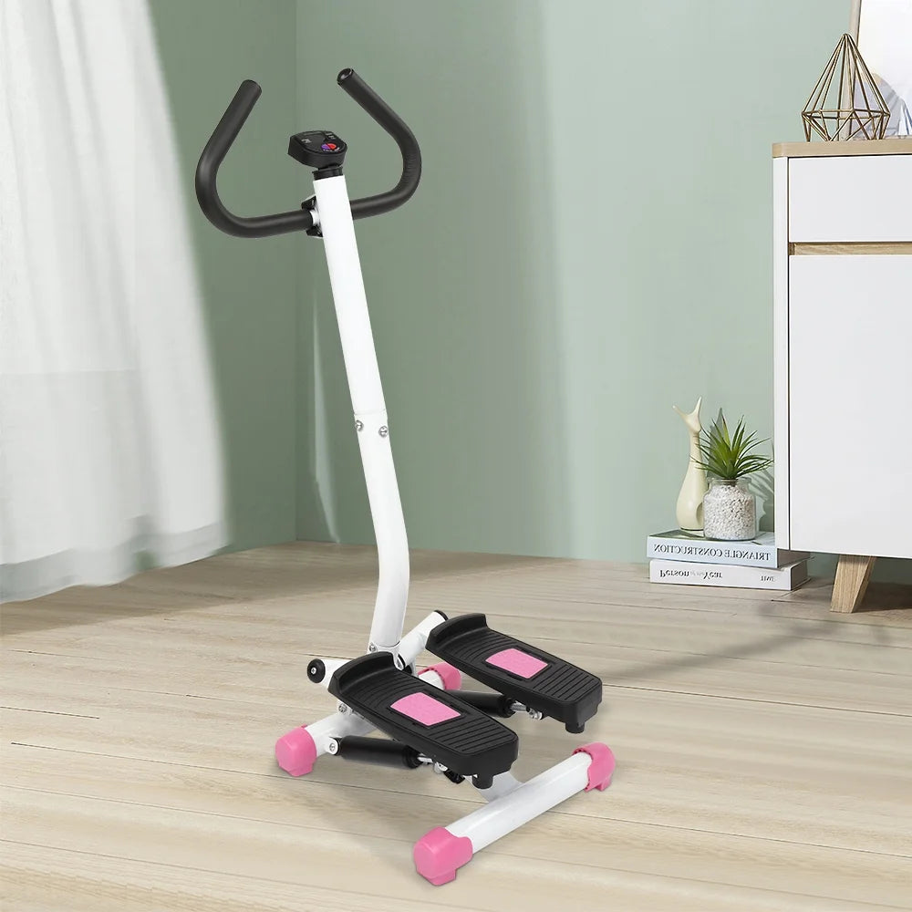 Mini Paso Aeróbico, Máquina De Fitness Con Asa, Rosa